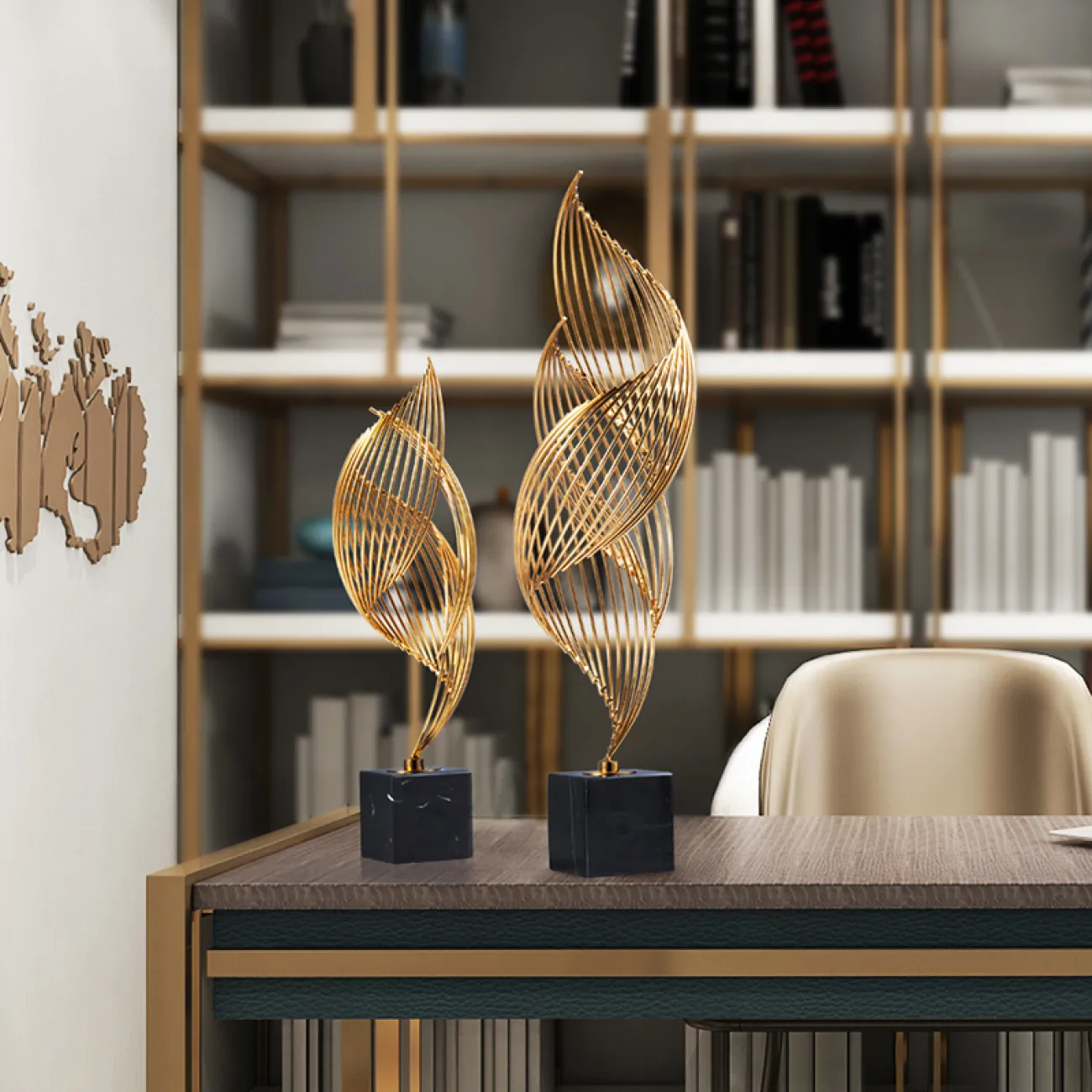 Креативный металлический интерьерный декор для гостиной в Европейском стиле LaLume DK20674-23