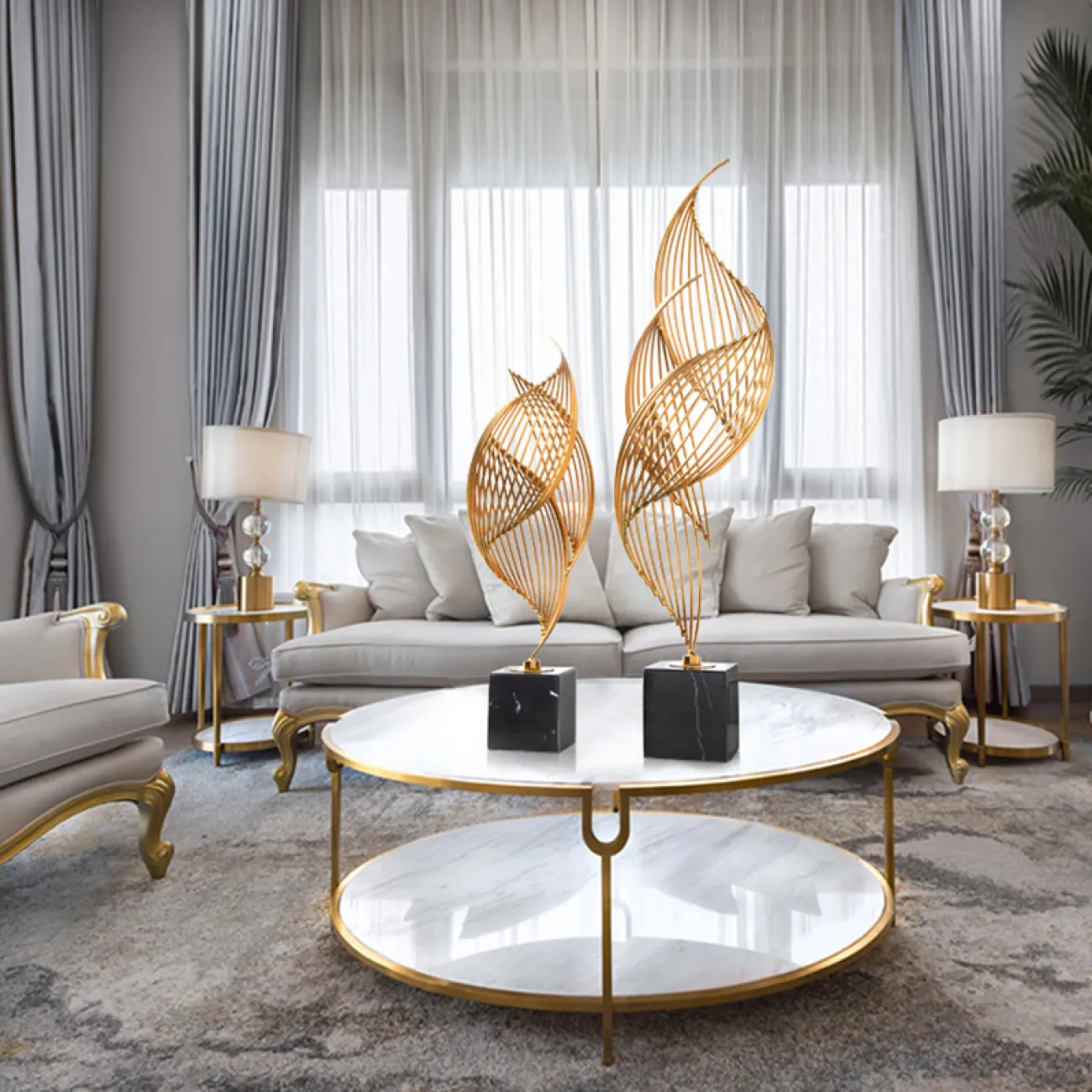 Креативный металлический интерьерный декор для гостиной в Европейском стиле LaLume DK20674-23