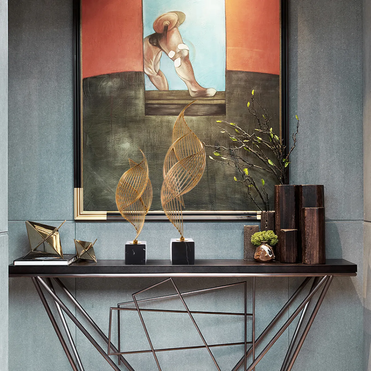 Креативный металлический интерьерный декор для гостиной в Европейском стиле LaLume DK20674-23