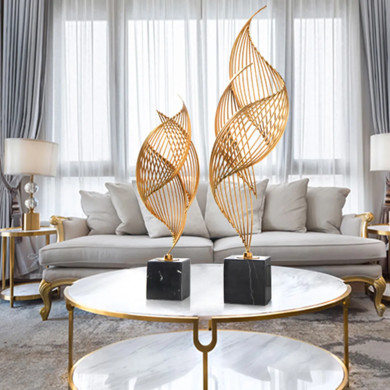 Креативный металлический интерьерный декор для гостиной в Европейском стиле LaLume DK20674-23