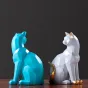 Креативная геометрическая статуэтка кошки для гостиной в Скандинавском стиле LaLume DK20676-23