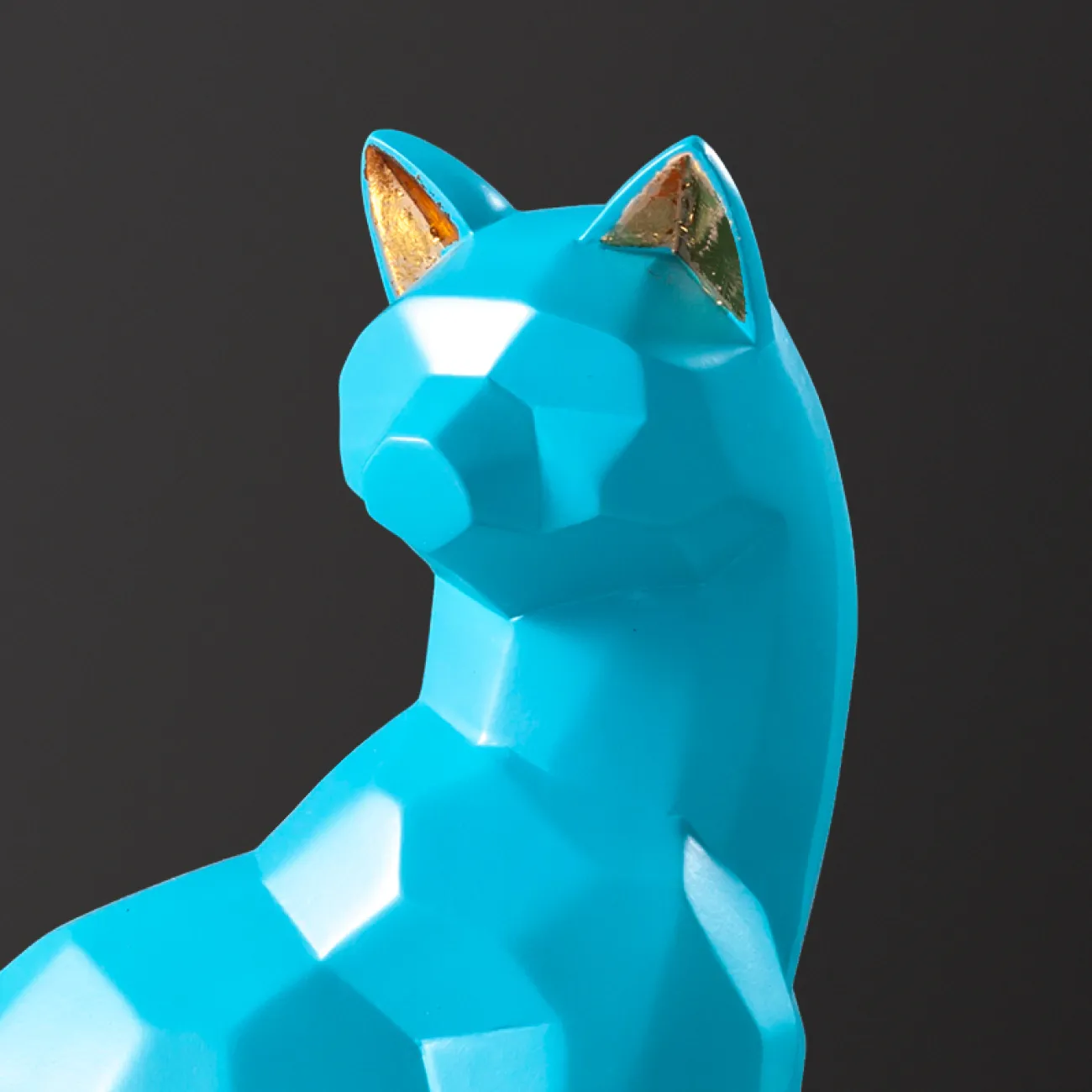 Креативная геометрическая статуэтка кошки для гостиной в Скандинавском стиле LaLume DK20676-23