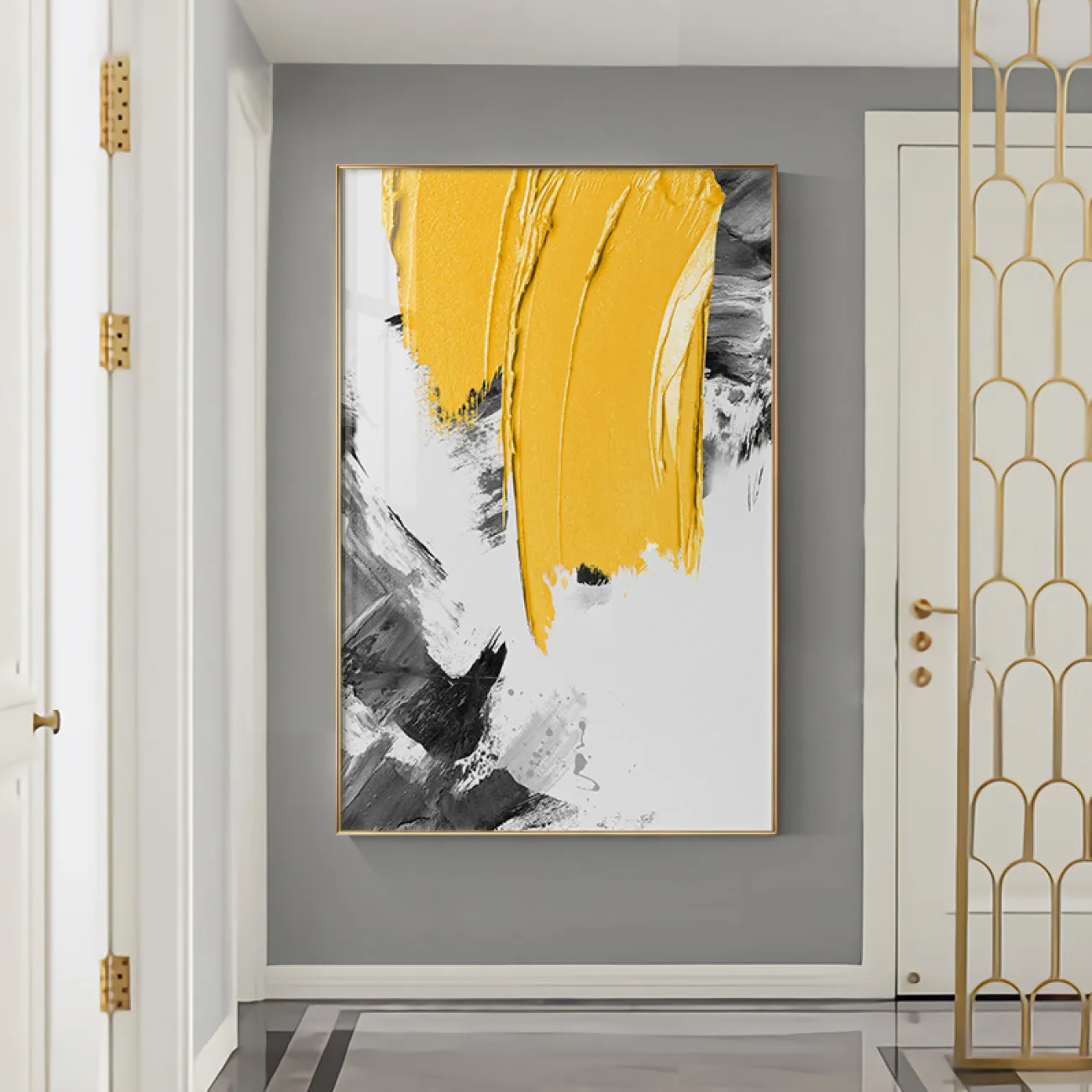 Минималистичная абстрактная картина для гостиной в Современном стиле LaLume DK20683-23