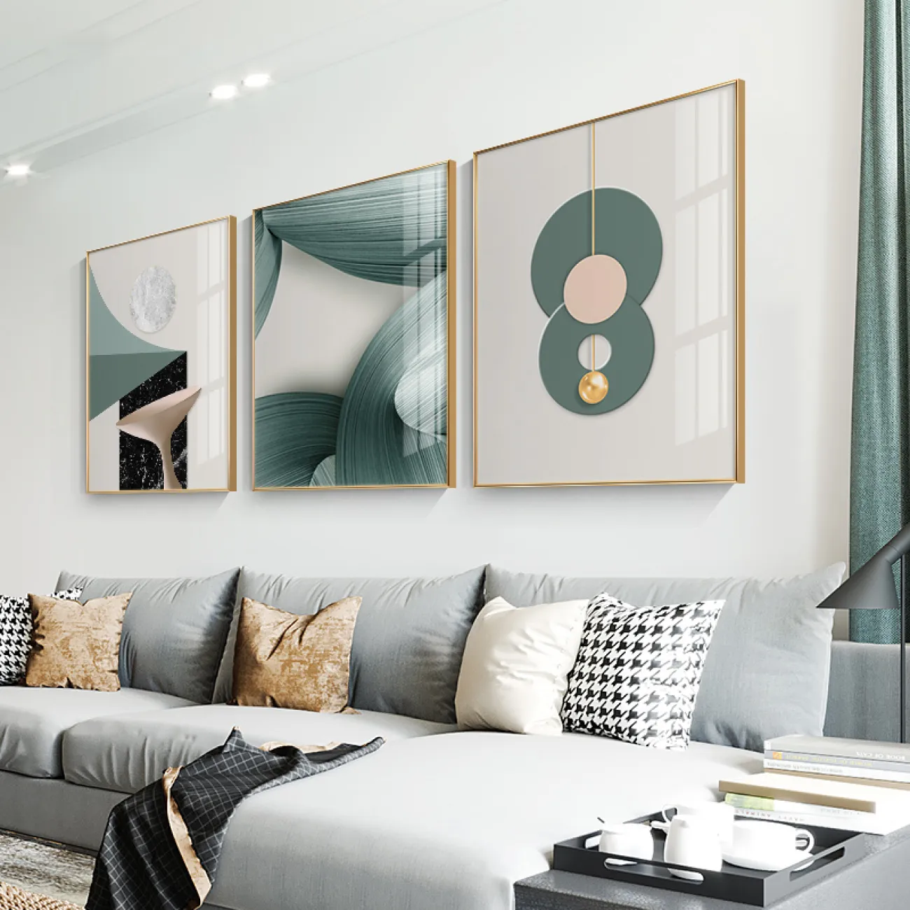 Абстрактная минималистичная настенная картина в Современном стиле LaLume DK20709-23