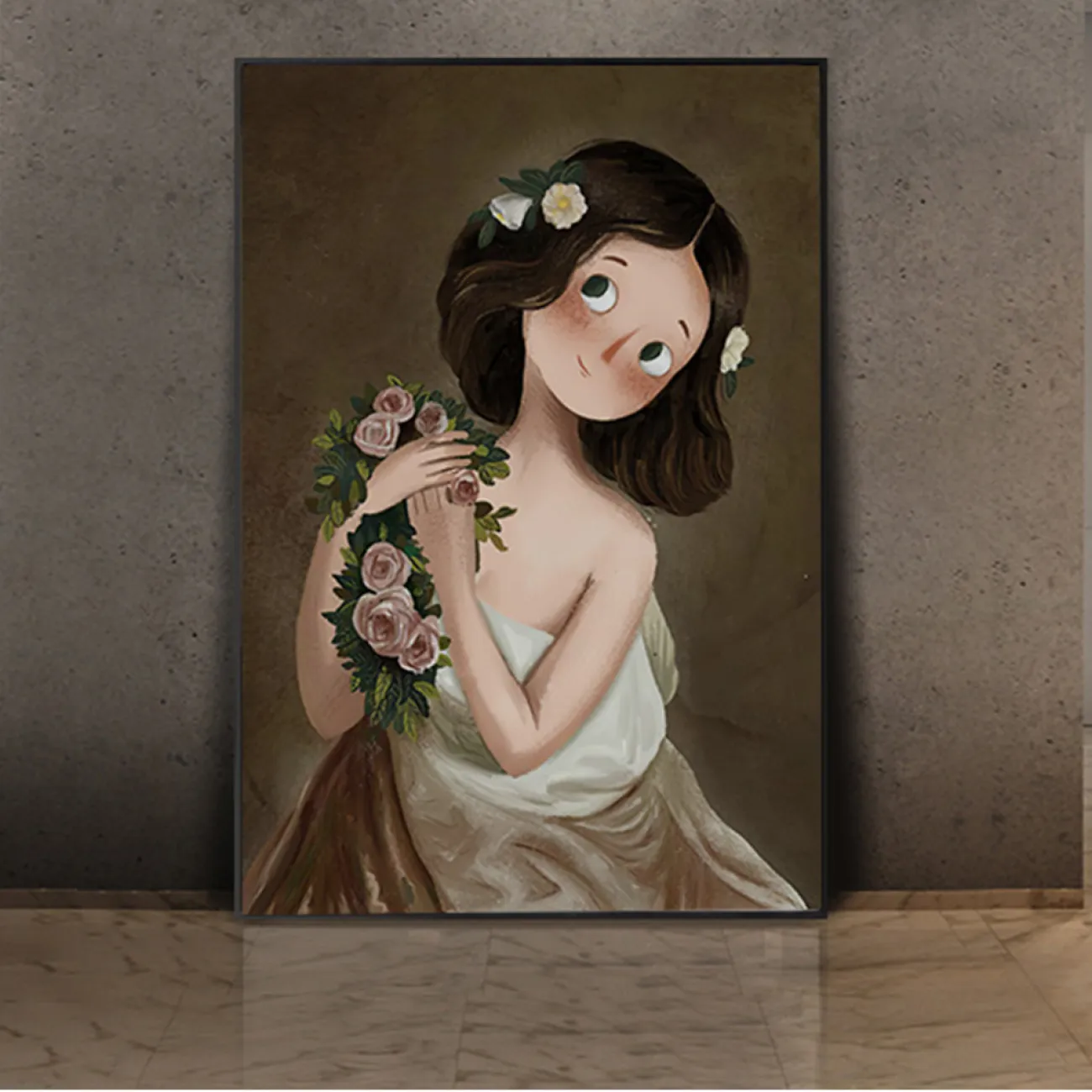 Декоративная роскошная картина для гостиной в стиле Ностальгический ретро LaLume DK20719-23