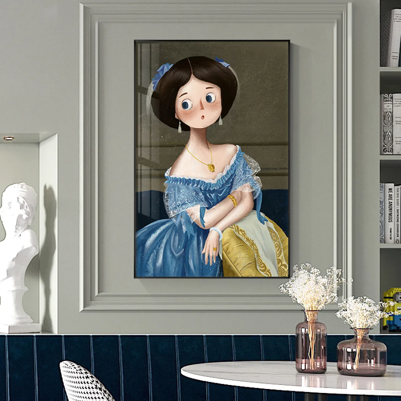 Декоративная роскошная картина для гостиной в стиле Ностальгический ретро LaLume DK20719-23