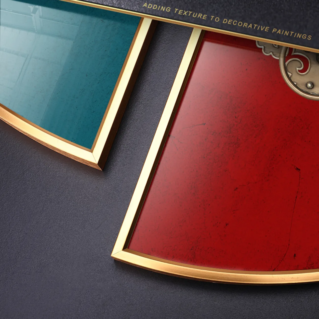 Креавтивная декоративная картина для гостиной из двух частей в Китайском стиле LaLume DK20756-23