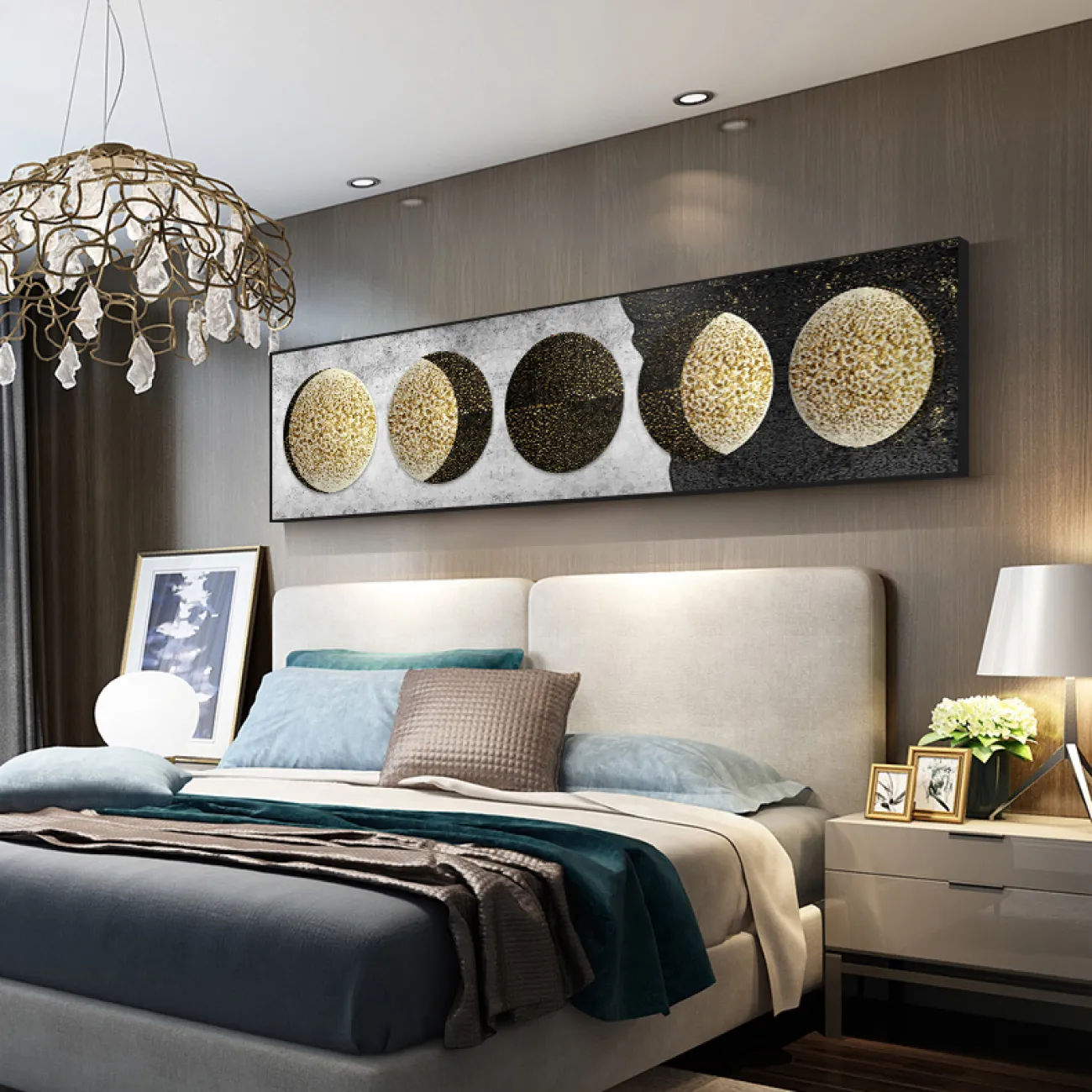 Декоративная настенная картина для спальни в Современном стиле LaLume DK20766-23