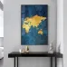 Минималистичная картина с картой мира LaLume DK20773-23