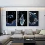 Абстрактная картиная на морскую тему для гостиной в Скандинавском стиле LaLume DK20783-23