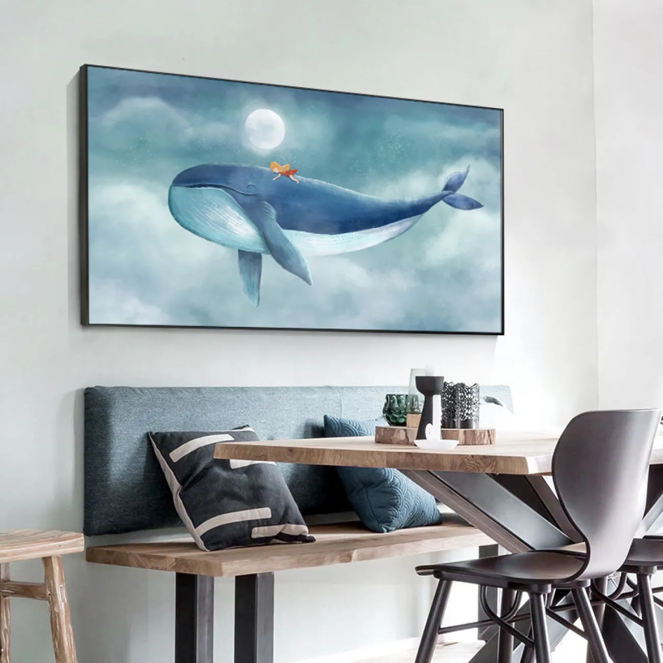 Атмосферная абстрактная декоратиная картина для гостиной в Современном стиле LaLume DK20788-23