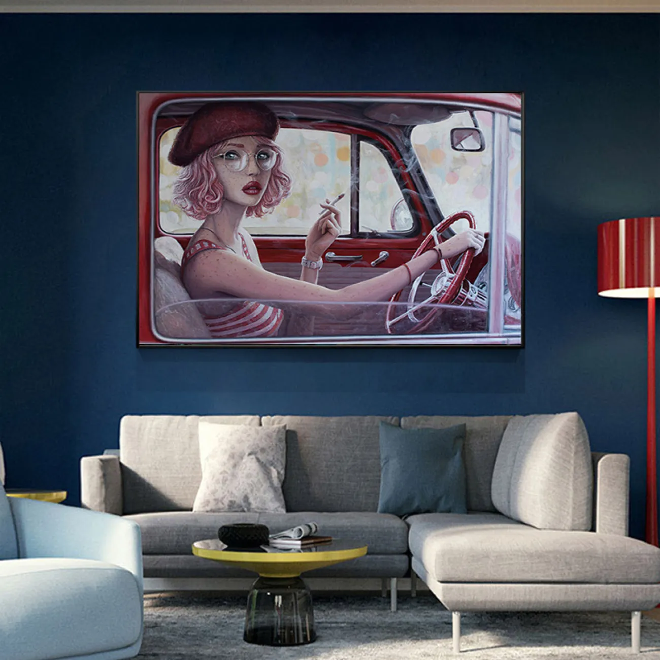 Роскошная современная минималистичная картина для гостиной в Скандинавском стиле LaLume DK20790-23