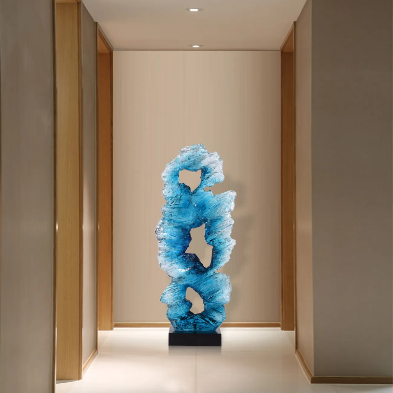 Абстрактная скульптура в форме кристалла для гостиной в Современном стиле LaLume DK20791-23 Абстрактная скульптура в форме кристалла для гостиной в Современном стиле LaLume DK20791-23