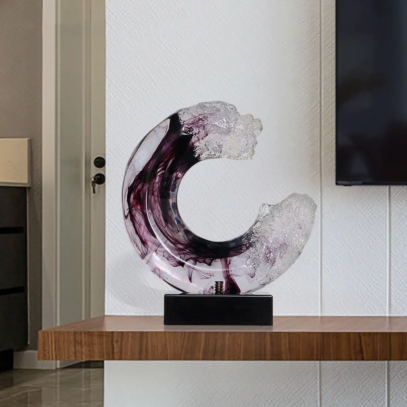 Необычная прозрачная дизайнерская скульптура для гостиной в Современном стиле LaLume DK20794-23