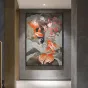Креативная декоративная картина с оленем и рыбками для гостиной в Современном стиле LaLume DK20799-23