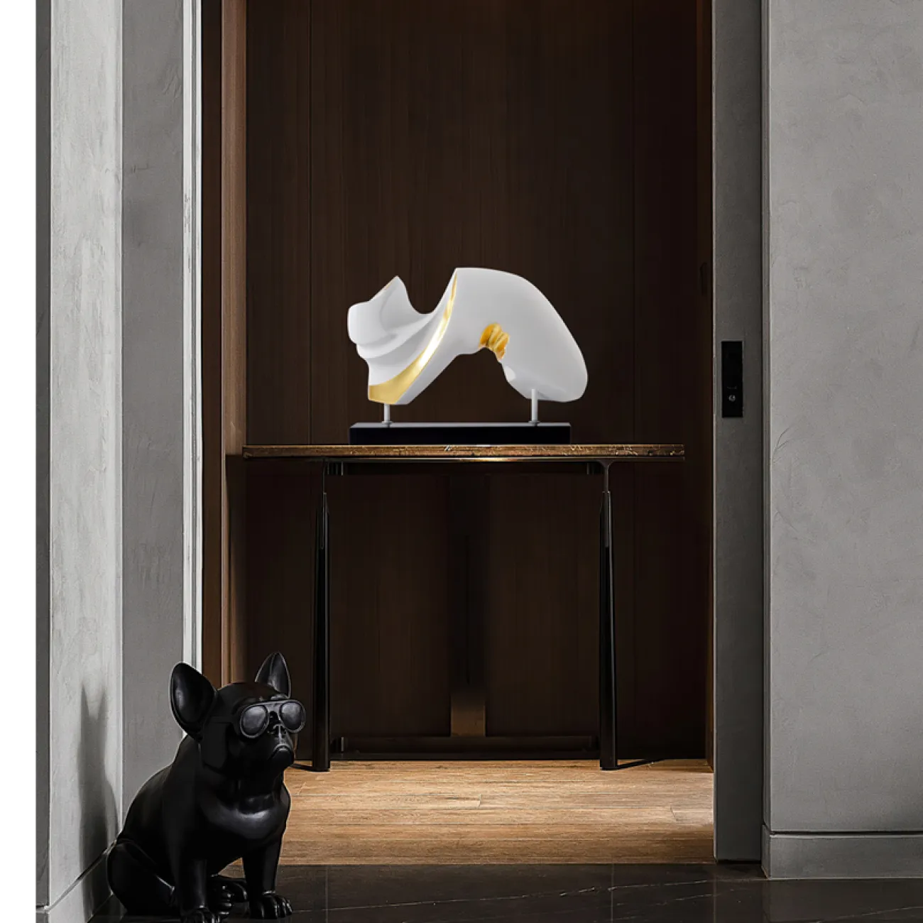 Абстрактная дизайнерская статуэтка для гостиной в Современном стиле LaLume DK20838-23 Абстрактная дизайнерская статуэтка для гостиной в Современном стиле LaLume DK20838-23