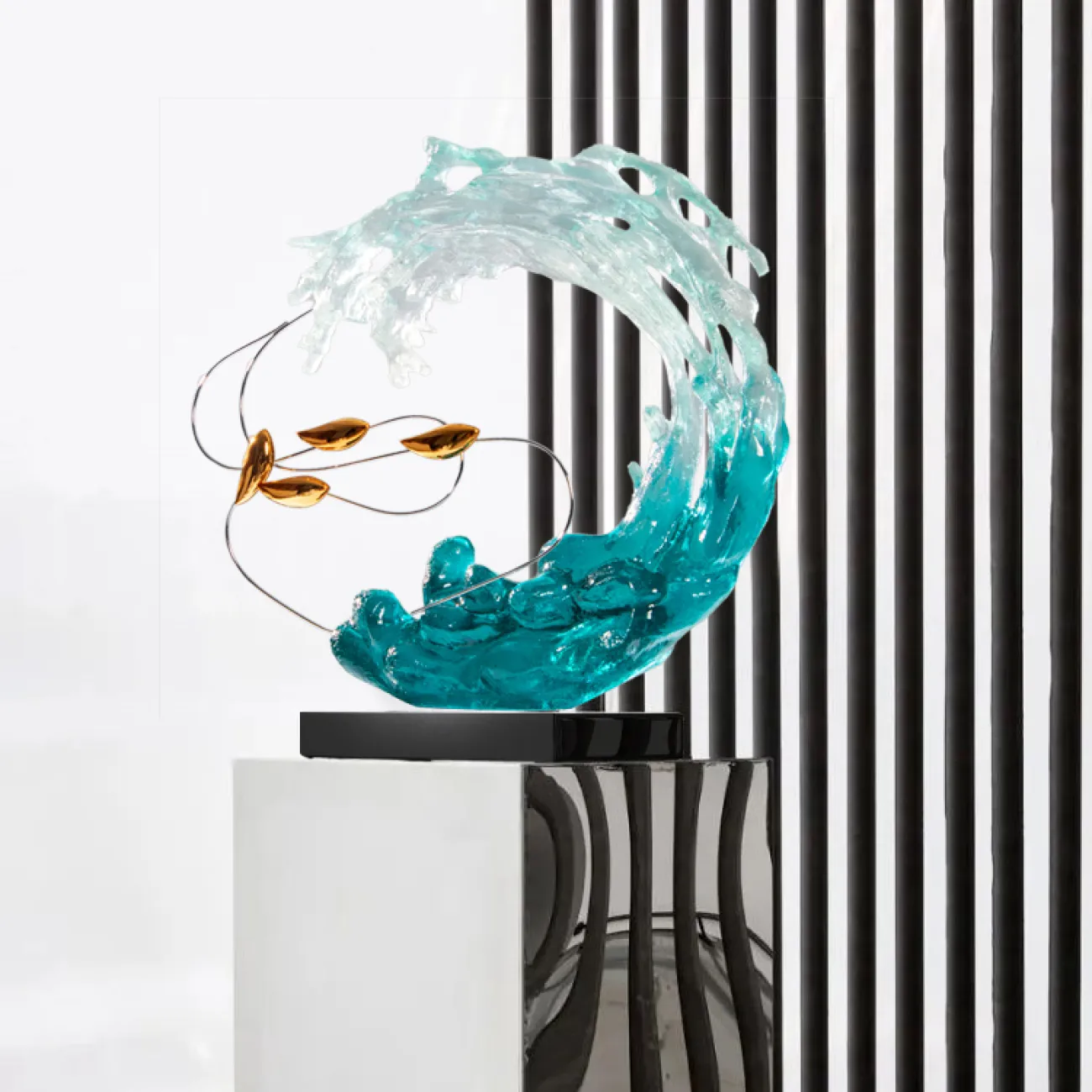 Необычная роскошная абстрактная скульптура для дома в Современном стиле LaLume DK20848-23