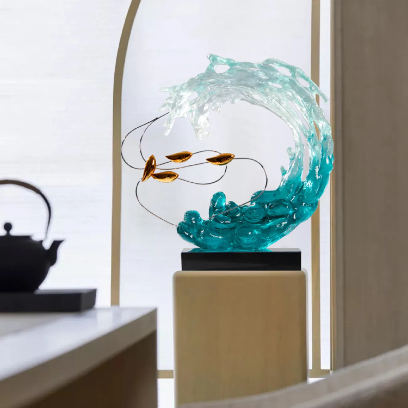 Необычная роскошная абстрактная скульптура для дома в Современном стиле LaLume DK20848-23