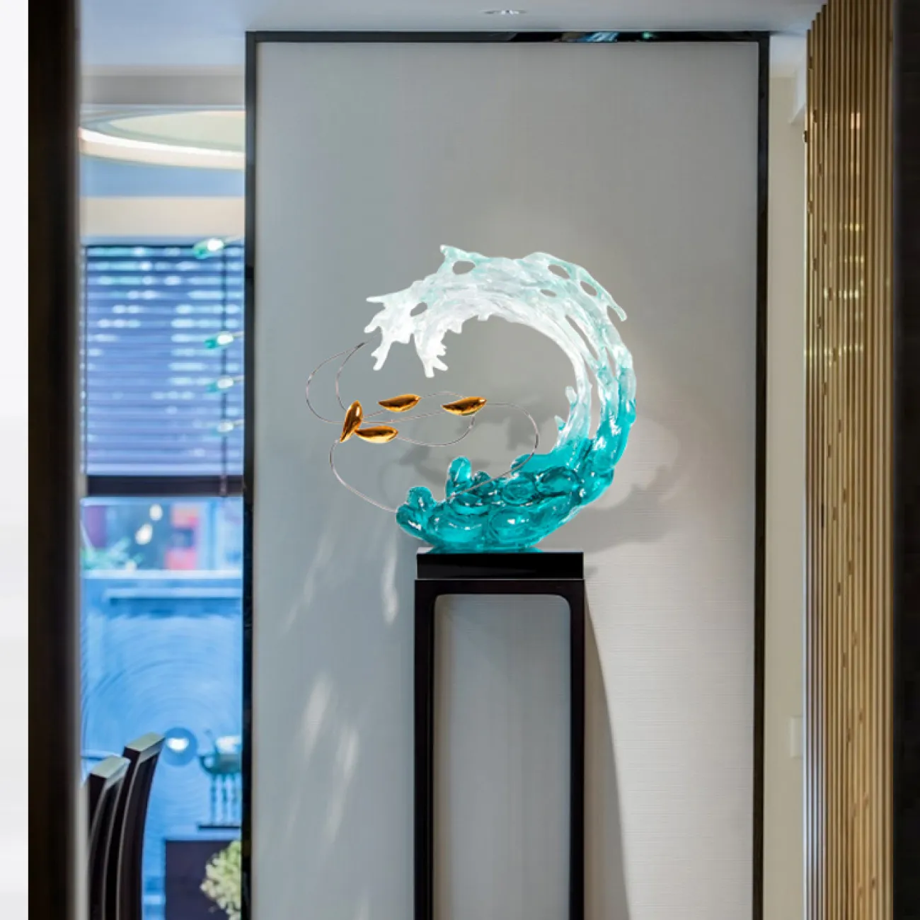 Необычная роскошная абстрактная скульптура для дома в Современном стиле LaLume DK20848-23