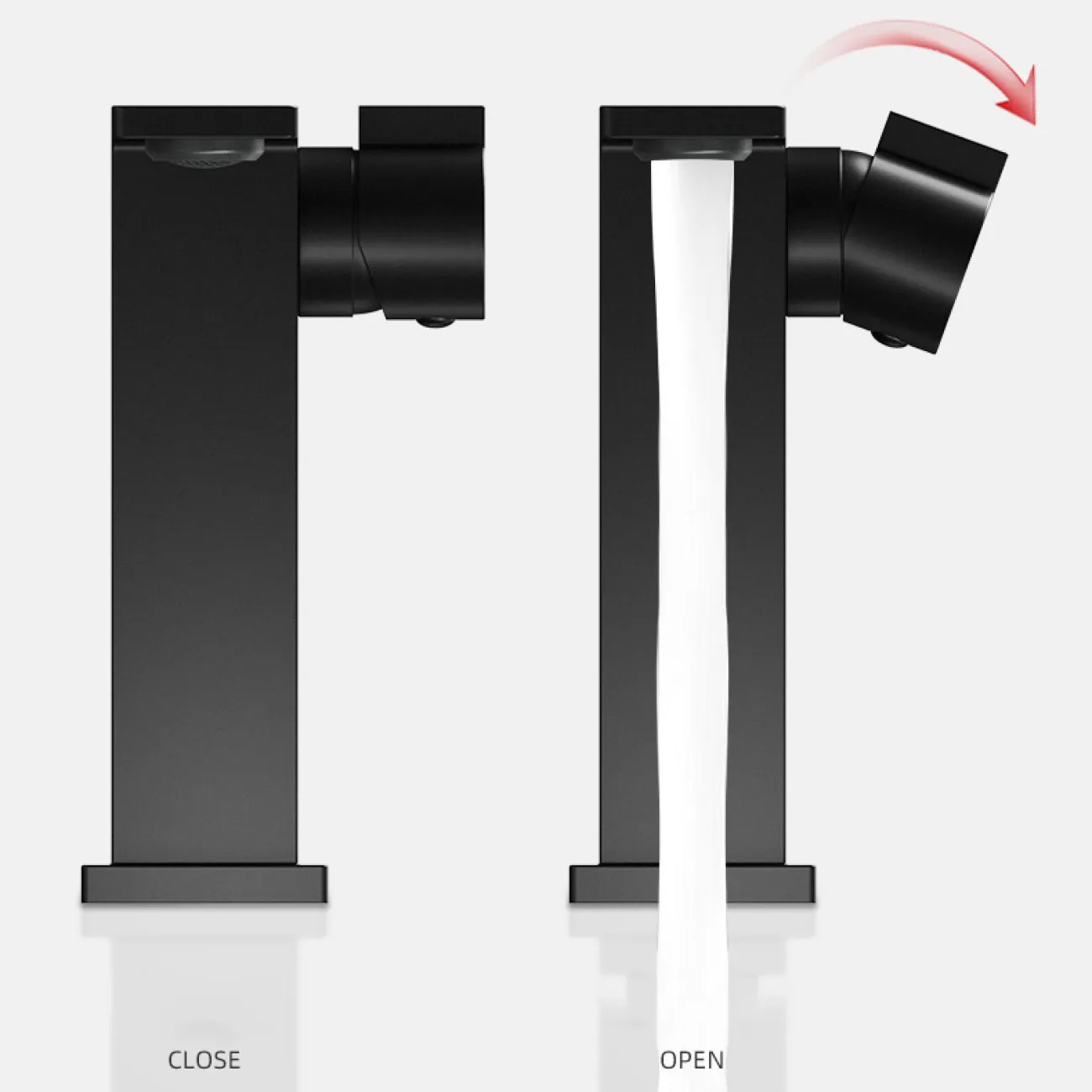 Стильный латунный смеситель для умывальника в Современном стиле LaLume MB21104-23