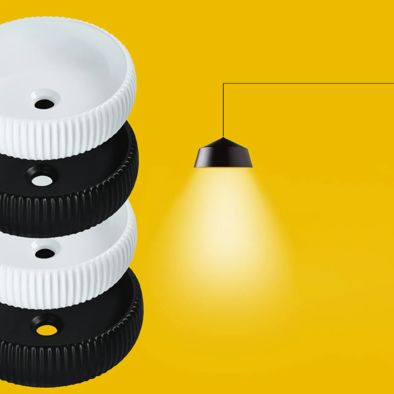 Минималистичный настольный керамический умывальник для ванной в Современном стиле LaLume MB21105-23