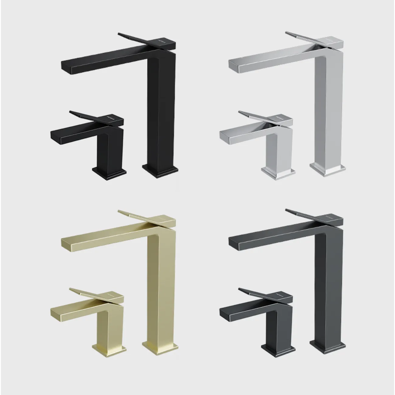 Настольный латунный смеситель для умывальника в Современном стиле LaLume MB21107-23