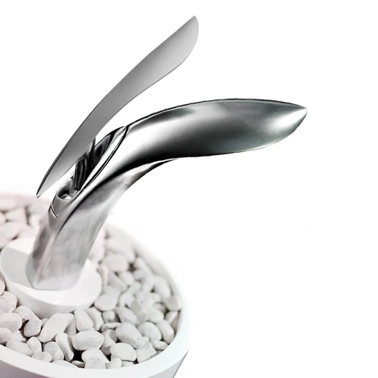 Креативный латунный смеситель для умывальника в Современном стиле LaLume MB21108-23