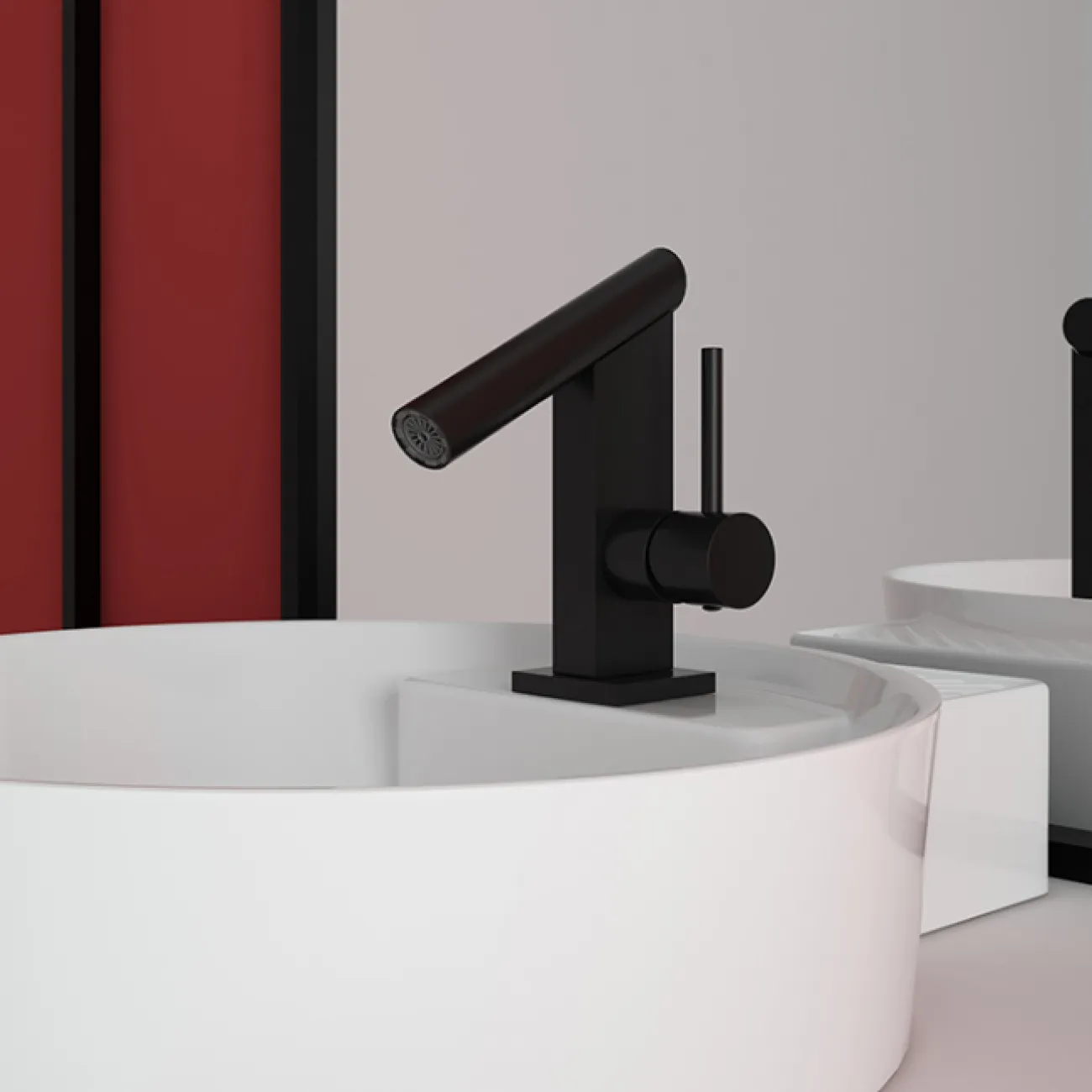 Смеситель с креативным дизайном для умывальника в Современном стиле LaLume MB21111-23