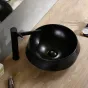 Настольный круглый керамический умывальник для ванной в Современном стиле LaLume MB21114-23