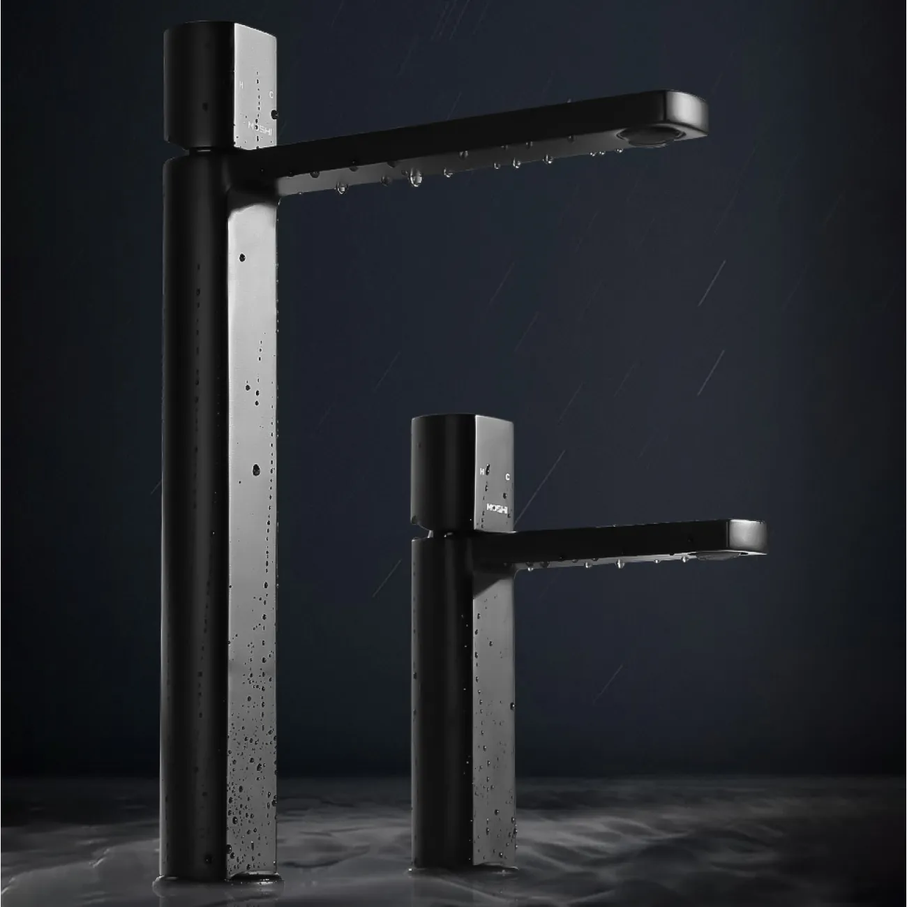 Дизайнерский настольный смеситель для умывальника в Современном стиле LaLume MB21117-23