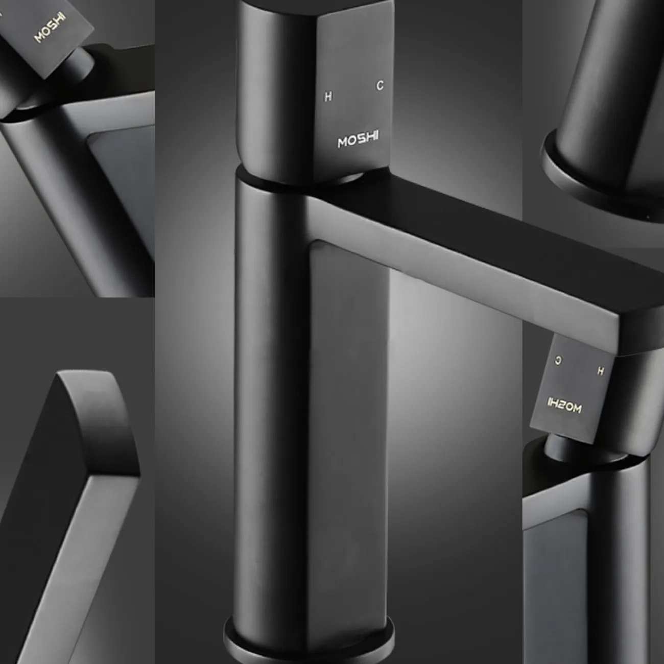 Дизайнерский настольный смеситель для умывальника в Современном стиле LaLume MB21117-23