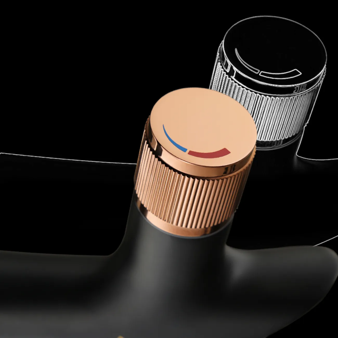 Креативный дизайнерский смеситель для умывальника в Современном стиле LaLume MB21118-23