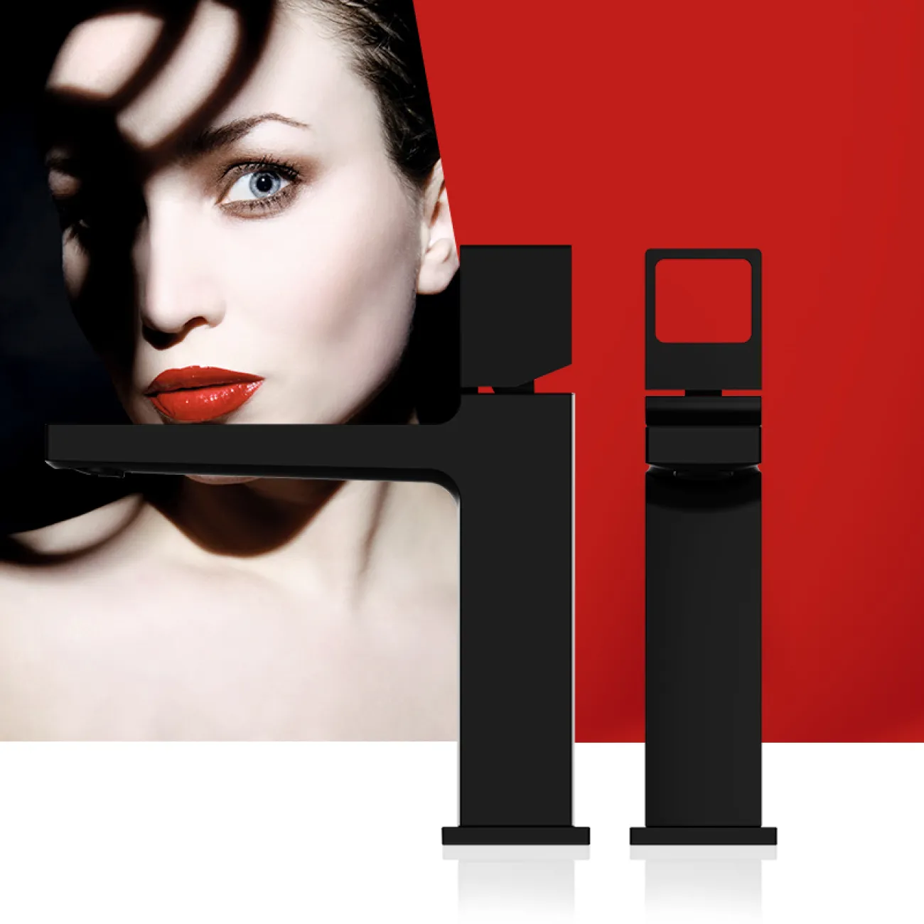 Стильный низкий латунный смеситель для умывальника в Современном стиле LaLume MB21120-23 Стильный низкий латунный смеситель для умывальника в Современном стиле LaLume MB21120-23