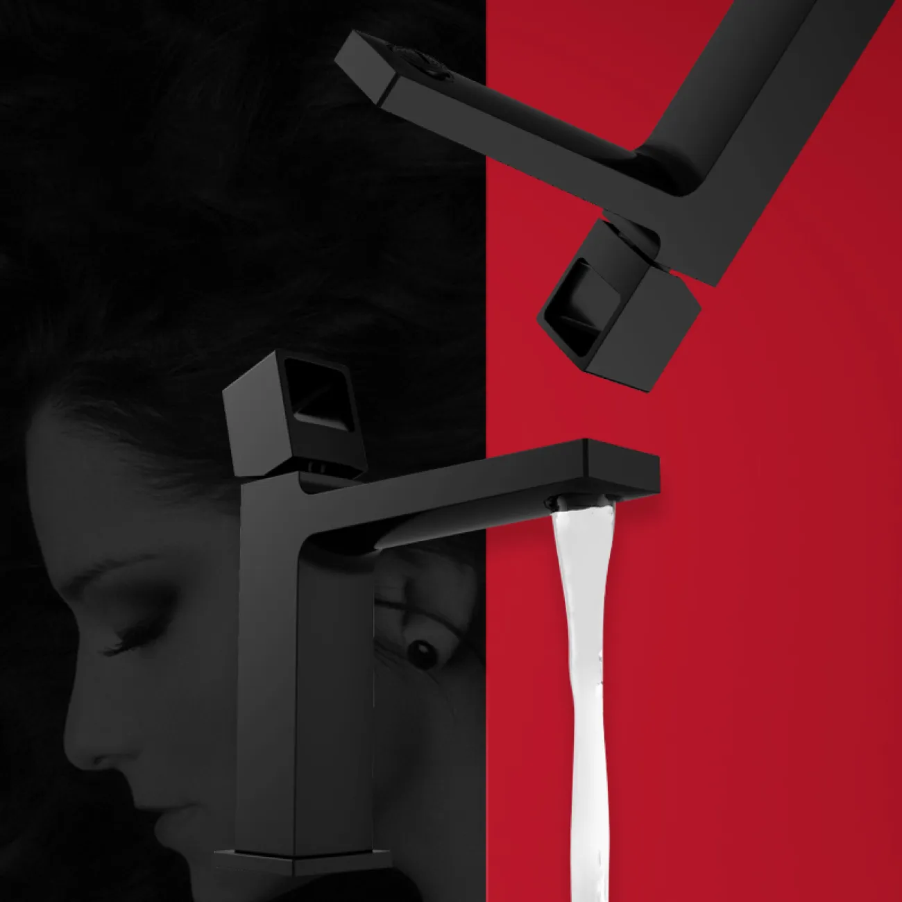 Стильный низкий латунный смеситель для умывальника в Современном стиле LaLume MB21120-23 Стильный низкий латунный смеситель для умывальника в Современном стиле LaLume MB21120-23