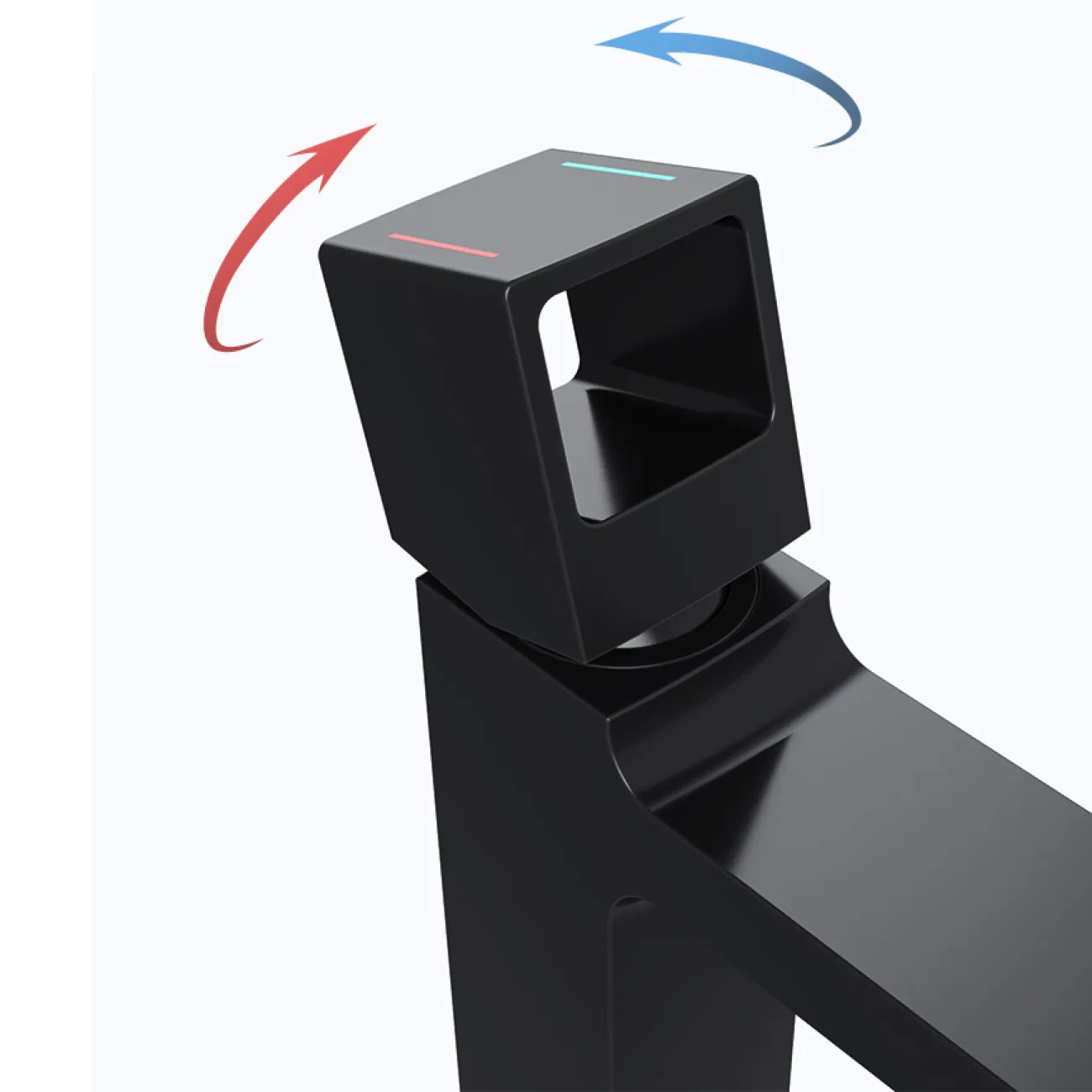 Стильный низкий латунный смеситель для умывальника в Современном стиле LaLume MB21120-23 Стильный низкий латунный смеситель для умывальника в Современном стиле LaLume MB21120-23