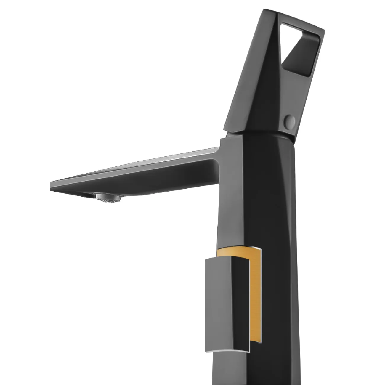 Креативный латунный низкий смеситель для умывальника в Современном стиле LaLume MB21121-23 Креативный латунный низкий смеситель для умывальника в Современном стиле LaLume MB21121-23