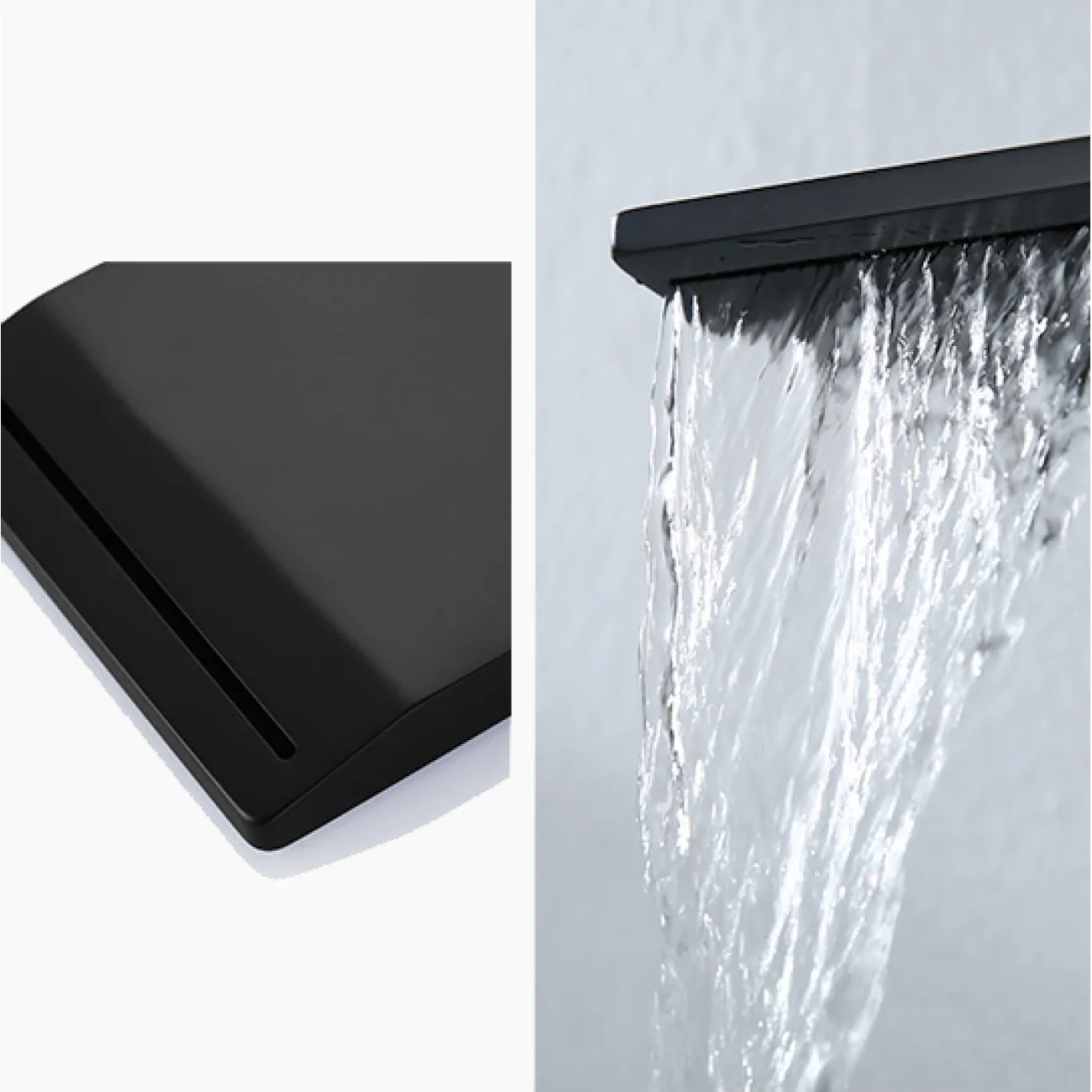 Скрытый латунный водопадный смеситель для ванной в Современном стиле LaLume MB21123-23