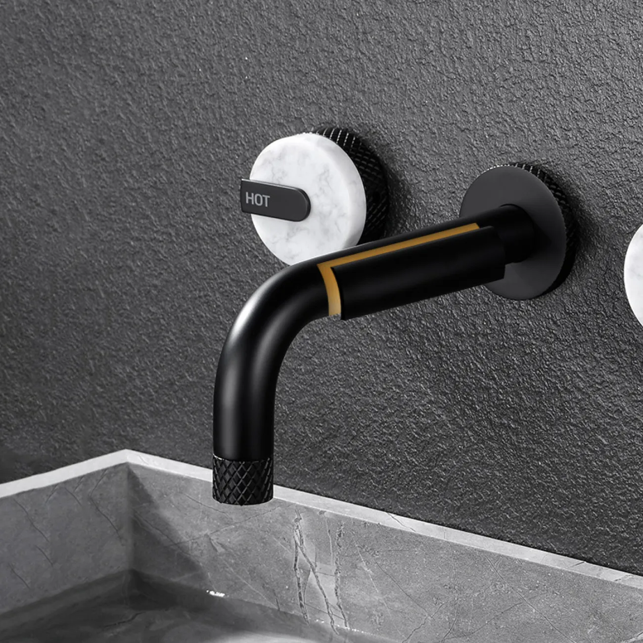 Скрытый латунный смеситель для ванной в Современном стиле LaLume MB21124-23