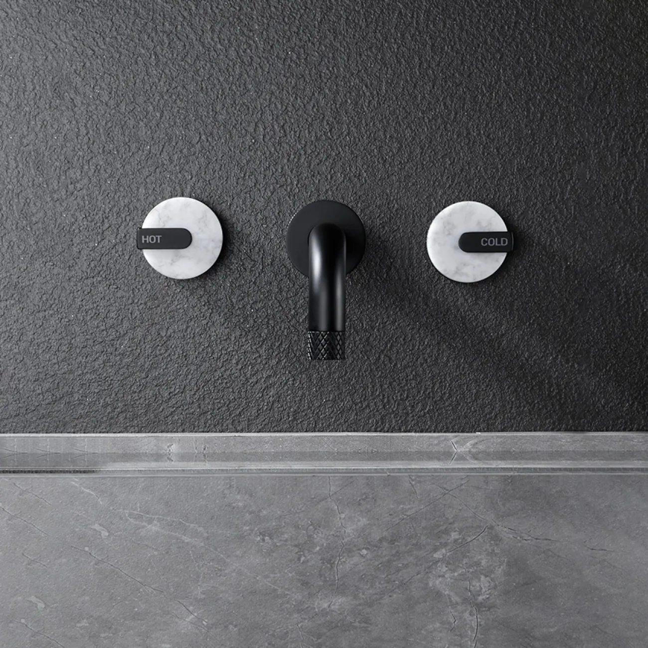 Скрытый латунный смеситель для ванной в Современном стиле LaLume MB21124-23