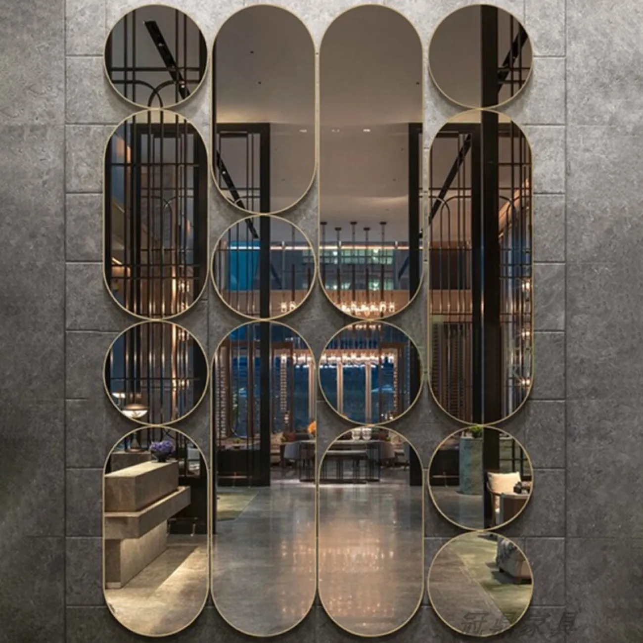 Роскошное настенное зеркало для гостиной в Скандинавском стиле LaLume DK21196-23