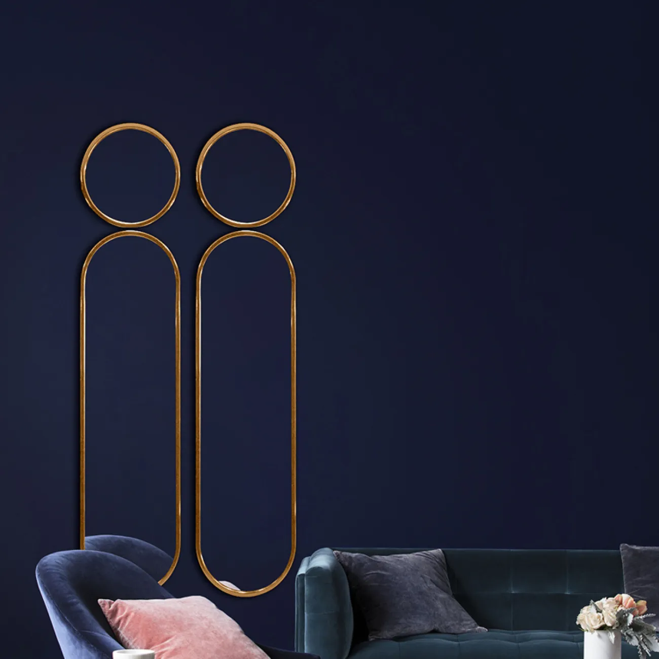 Роскошное настенное зеркало для гостиной в Скандинавском стиле LaLume DK21196-23