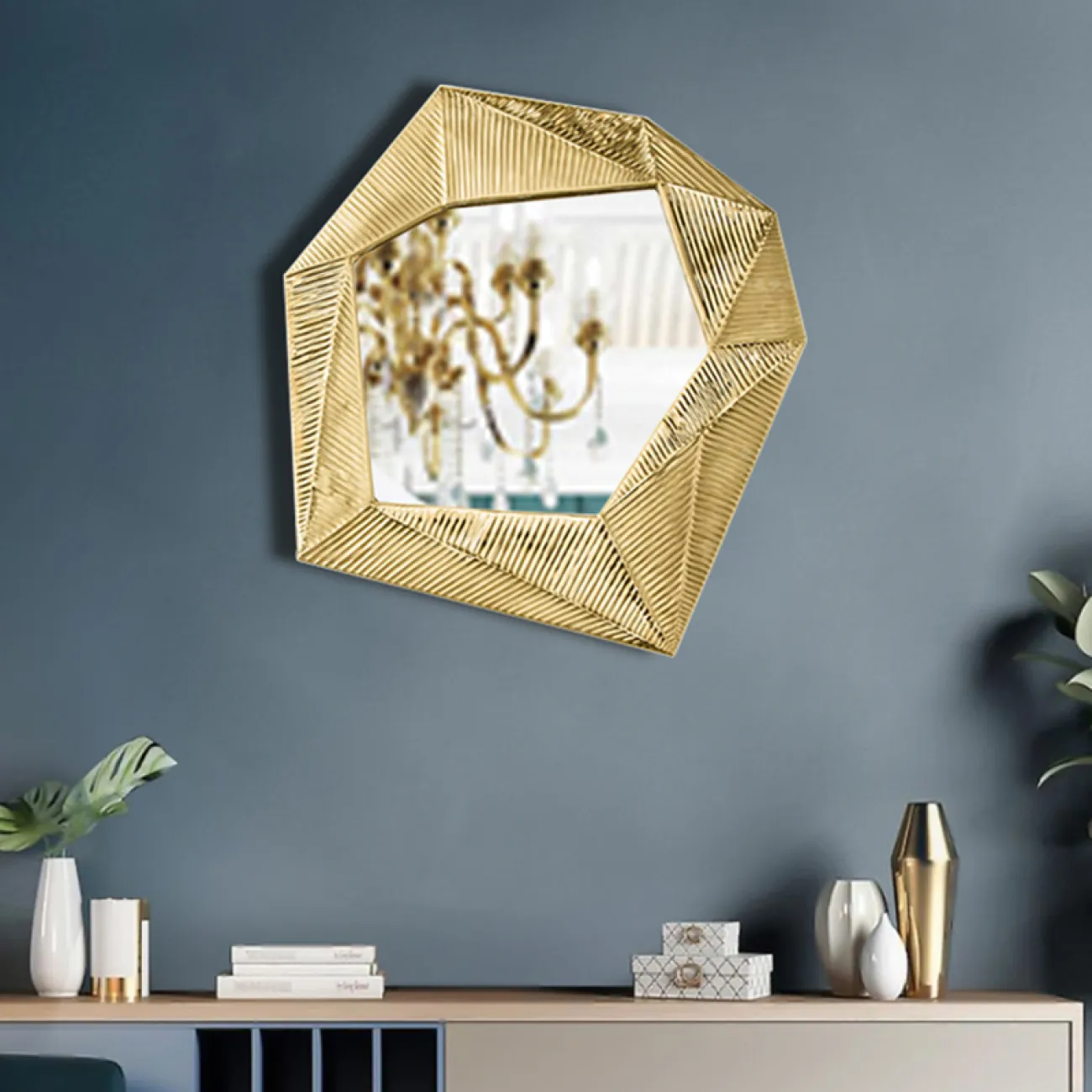 Креативное настенное зеркало для гостиной в Европейском стиле LaLume DK21199-23