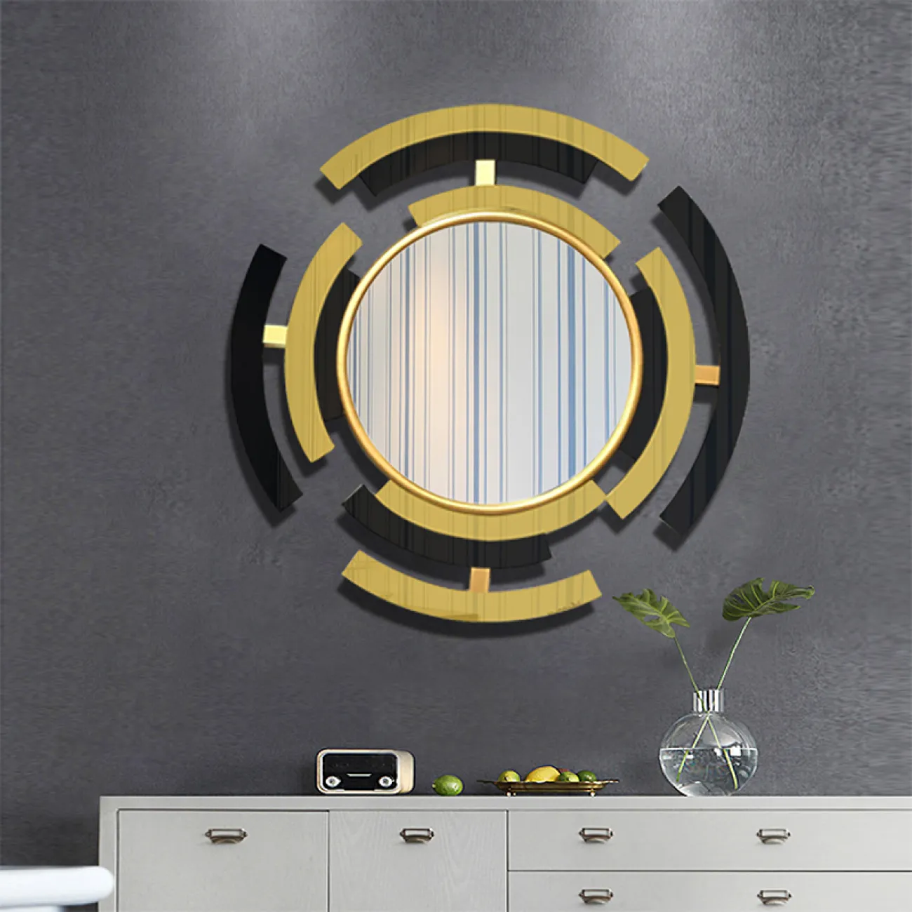 Декоративное настенное зеркало для гостиной в Европейском стиле LaLume DK21200-23