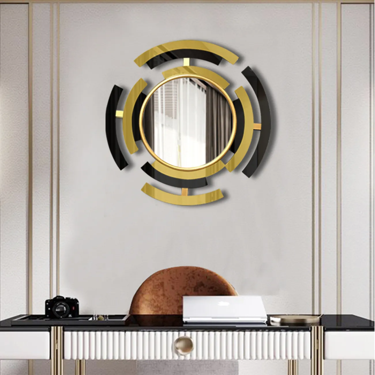 Декоративное настенное зеркало для гостиной в Европейском стиле LaLume DK21200-23