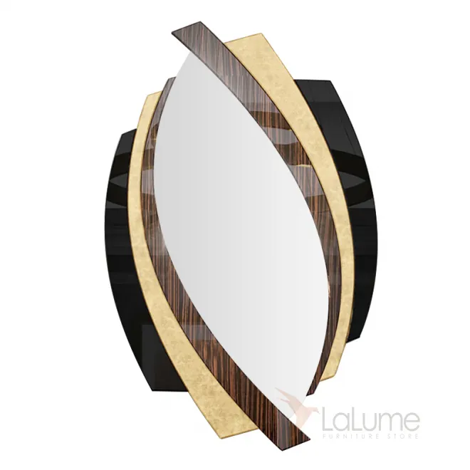 Изящное овальное настенное зеркало LaLume DK21201-23