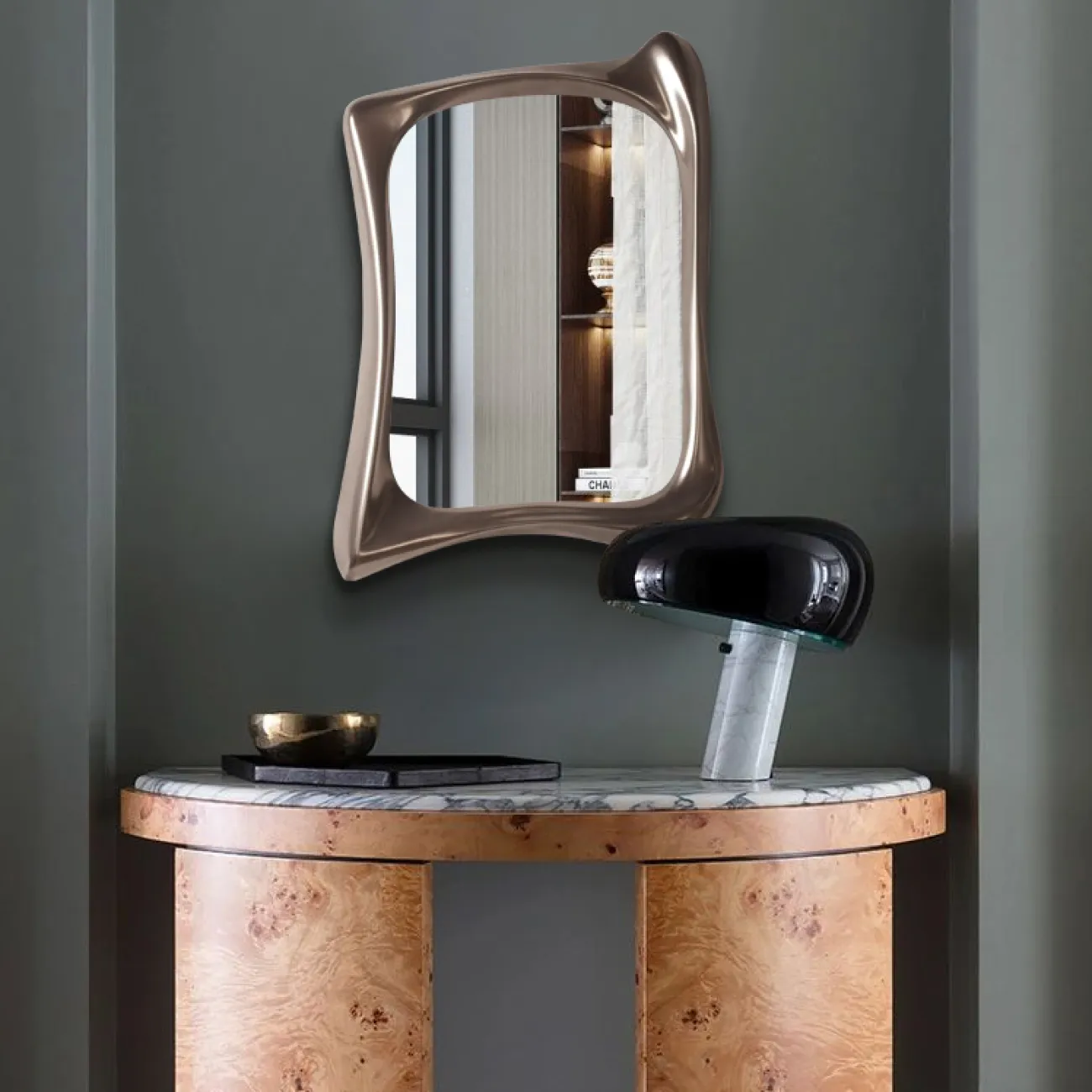 Креативное настенное зеркало для гостиной в Европейском стиле LaLume DK21204-23 Креативное настенное зеркало для гостиной в Европейском стиле LaLume DK21204-23