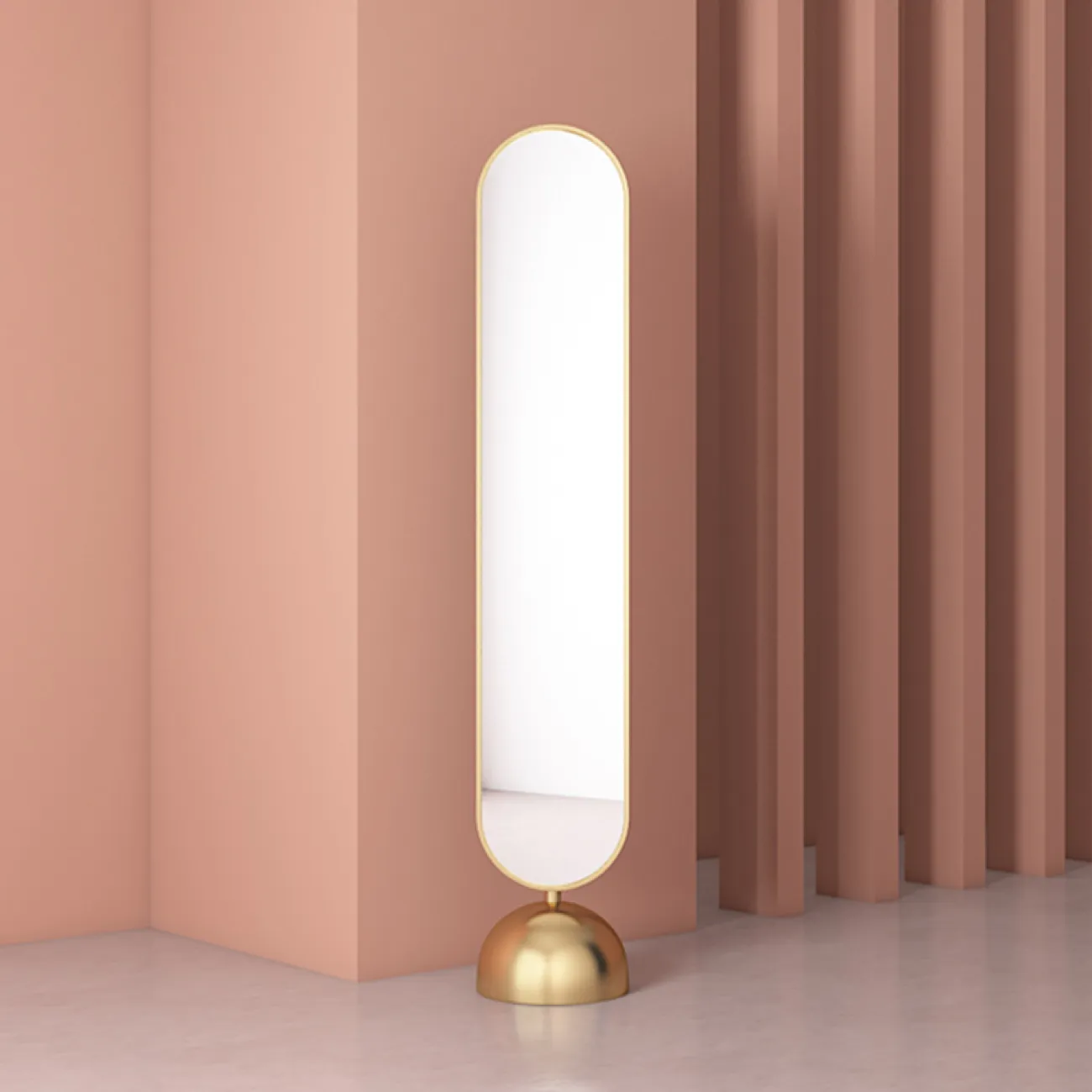 Классическое напольное зеркало для гостиной в Скандинавском стиле LaLume DK21211-23