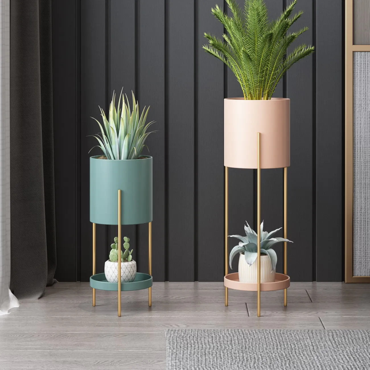 Минималистичный напольный кашпо для гостиной в Скандинавском стиле LaLume DK21294-23