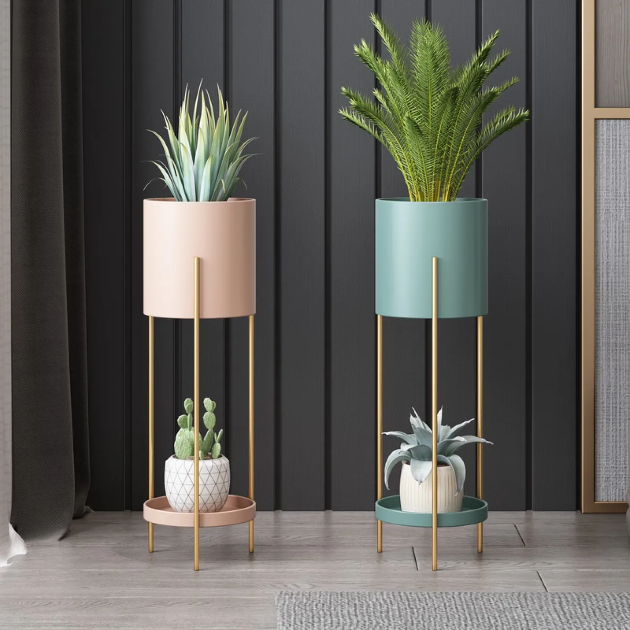 Минималистичный напольный кашпо для гостиной в Скандинавском стиле LaLume DK21294-23