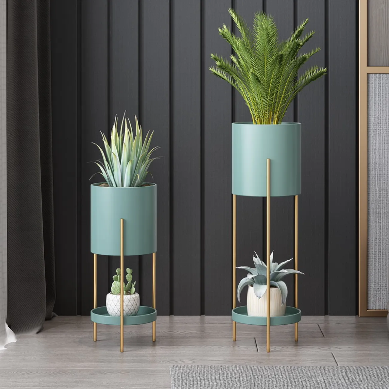 Минималистичный напольный кашпо для гостиной в Скандинавском стиле LaLume DK21294-23